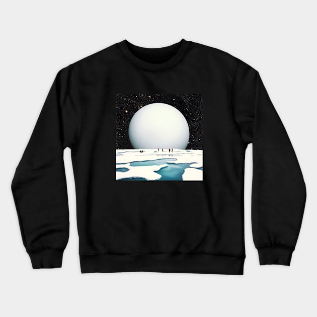 Outer Expeditions - Space Aesthetic Collage, Retro Futurism, Sci Fi Crewneck Sweatshirt by jessgaspar